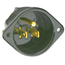 15A, 125V Flanged Inlet Receptacle, Straight Blade, Commercial Grade