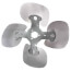 10" 4 Blade Heavy Duty Condenser Fan, CCW, 33-Degree Pitch
