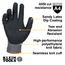 Cut Level A4 Winter Knit Dipped Gloves, Touchscreen Capable (Large)