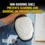 Non-Marring Semi-Round Stabilizer Knee Pad (2 Pack)
