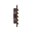 8" Brown Plastic Fresh Air Intake Vent w/ Rain Guard, 1" Collar