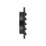 8" Black Plastic Fresh Air Intake Vent w/ Rain Guard, 1" Collar