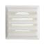 8" Louvered Air Intake Vent (White)