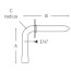 1/2" Female Sweat Stub Out Elbow w/ Square O Strap, No Lead (3-1/2" x 6")