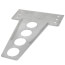 1/2", 3/4" Galvanized Bracket-Toilet