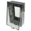 1-Gang Weatherproof Low Profile In-and-Out Vertical In-Use Cover (Clear)