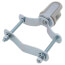 Porcelain Wire Holder with Steel Clip