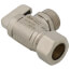 1/2" Nom Comp (5/8" OD) x 1/2" NPSM Angle Supply Stop, Lead Free (Chrome Plated)