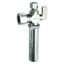 5/8" OD Comp (1/2" Nom) x 3/8" OD Comp Angle Stop w/ Water Hammer Arrester, Lead Free (Chrome Plated)