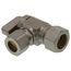 1/2" Nom Comp (5/8" OD) x 1/2" OD Comp Angle Supply Stop, Lead Free (Chrome Plated)