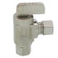 3/8" OD Fem. Comp x 3/8" OD Comp Angle Mini Ball Stop Valve, Lead Free (Chrome)