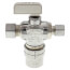 1/2" Fem. CPVC x  3/8" OD Comp x 1/4" OD Comp Dual Outlet Valve, Lead Free (Chrome Plated)