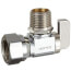 1/2" FIP x 1/2" Dual (Female Solder or MIP) Angle Stop Valve, Lead Free (Chrome Plated Brass)
