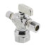 1/2" FIP x  3/8" OD Comp x 1/4" OD Comp Dual Outlet Valve, Lead Free (Chrome Plated)