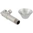 1/2" MIP x 3/8" OD Compression Angle Finishing Valve w/ 2-1/2" Ext. Lead Free (Chrome)