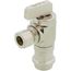 1/2" Female Press x 3/8" OD Comp Angle Supply Stop, Lead Free (Chrome Plated Brass)