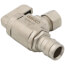 1/2" Expansion PEX x 3/8" OD Comp Angle Supply Stop Valve, Lead Free (Chrome Plated)