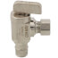 1/2" Expansion PEX x 3/8" OD Comp Angle Supply Stop Valve, Lead Free (Chrome Plated)
