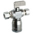 1/2" QUICK-GRIP x 3/8" OD Comp x 3/8" OD Comp Angle Dual Outlet Valve, Lead Free (Chrome Plated)