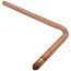 1/2" Male Sweat Copper Tub Spout Stub Out Elbow (10" x 7")