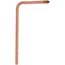 1/2" Male Sweat Copper Tub Spout Stub Out Elbow (13" x 7")