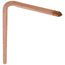 1/2" Male Sweat Copper Tub Spout Stub Out Elbow (13" x 7")