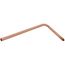 1/2" Male Sweat Copper Tub Spout Stub Out Elbow (13" x 7")