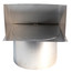 12" Round Duct Wall Cap w/ Backdraft Damper