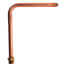 1/2" MIP Copper Swivel Tub Spout Stub Out Elbow (8" x 7")