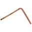 1/2" CTS Offset Tub Spout Elbow, Spun Left, No Lead (8" x 8" x 7")