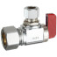 5/8" OD Comp x 3/8" OD Comp Angle Supply Stop, Lead Free Brass (Chrome Plated)