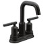 Gibson Two-Handle High Arc Bathroom Faucet (Matte Black), 6150BL
