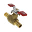 1/2" PEX x 1/2" PEX Ball Valve, T-Handle (Lead Free)