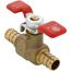 1/2" PEX x 1/2" PEX Ball Valve, T-Handle (Lead Free)