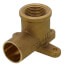 3/4" CxF Brass 90-Degree Drop Ear Elbow, 3 Ears