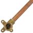 1/2" MIP Swivel Copper Shower Riser w/ 1/2" FIP Drop Ear (50" Length)