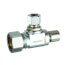 5/8" OD x 3/8" OD Mini Ball Valve Supply Stop, Lead Free (Chrome Plated)