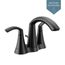 Glyde Matte Black 2 Handle Bathroom Faucet, 6172BL