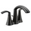 Glyde Matte Black 2 Handle Bathroom Faucet, 6172BL