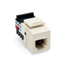 Voice Grade Quickport, Jack, 6P6C (Light Almond)