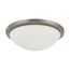 Button LED 13" Flush Mount Fixture Brushed Nickel Finish LED Module Included
