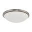 Button LED 17" Flush Mount Fixture Brushed Nickel Finish LED Module Included