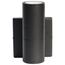 1 Light LED Small Up or Down Sconce Fixture Black Finish 10W 120/277V