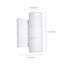 2 Light LED Small Up and Down Sconce Fixture White Finish 10W 120/277V
