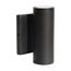 2 Light LED Small Up and Down Sconce Fixture Black Finish 10W 120/277V