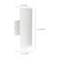 2 Light LED Large Up and Down Sconce Fixture White Finish 20W 120/277V