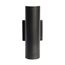 2 Light LED Large Up and Down Sconce Fixture Black Finish 20W 120/277V
