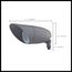 LED Landscape Flood 12 Watt 3000K Light Gray Finish