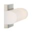 Bend LED Small Vanity Brushed Nickel Finish w/ White Acrylic