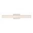 Bend LED Medium Vanity Brushed Nickel Finish w/ White Acrylic